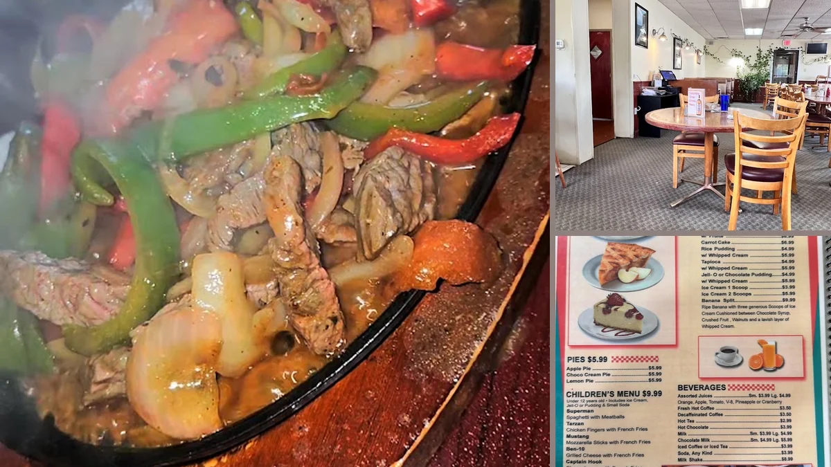 Comfort food served in a quiet dining room
