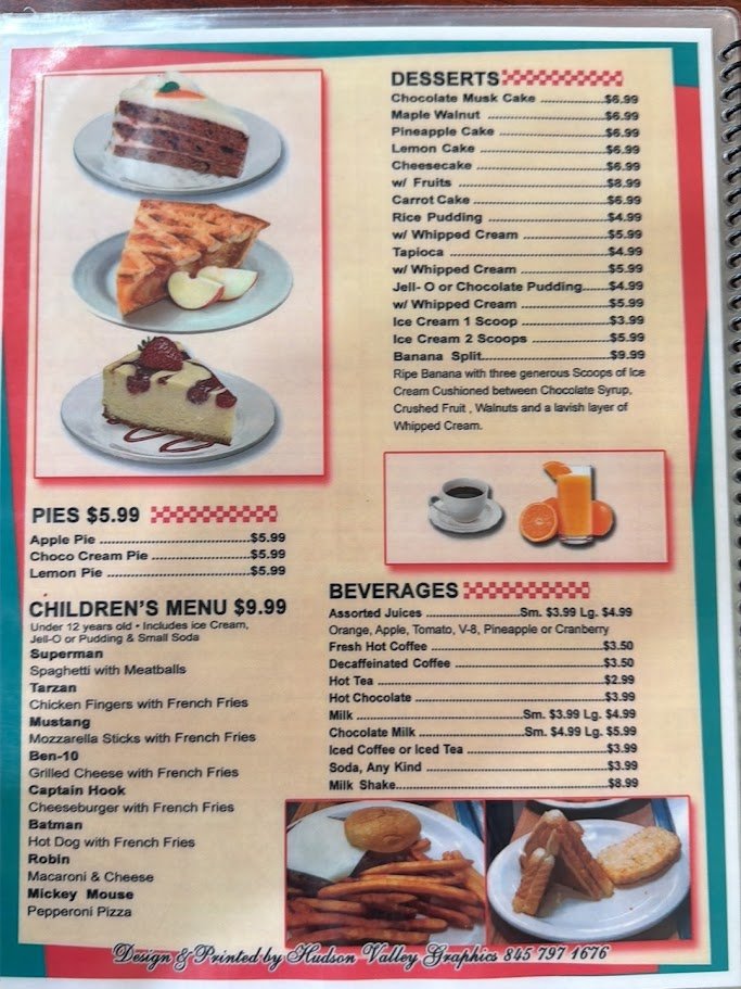 Comfort food served in a quiet dining room